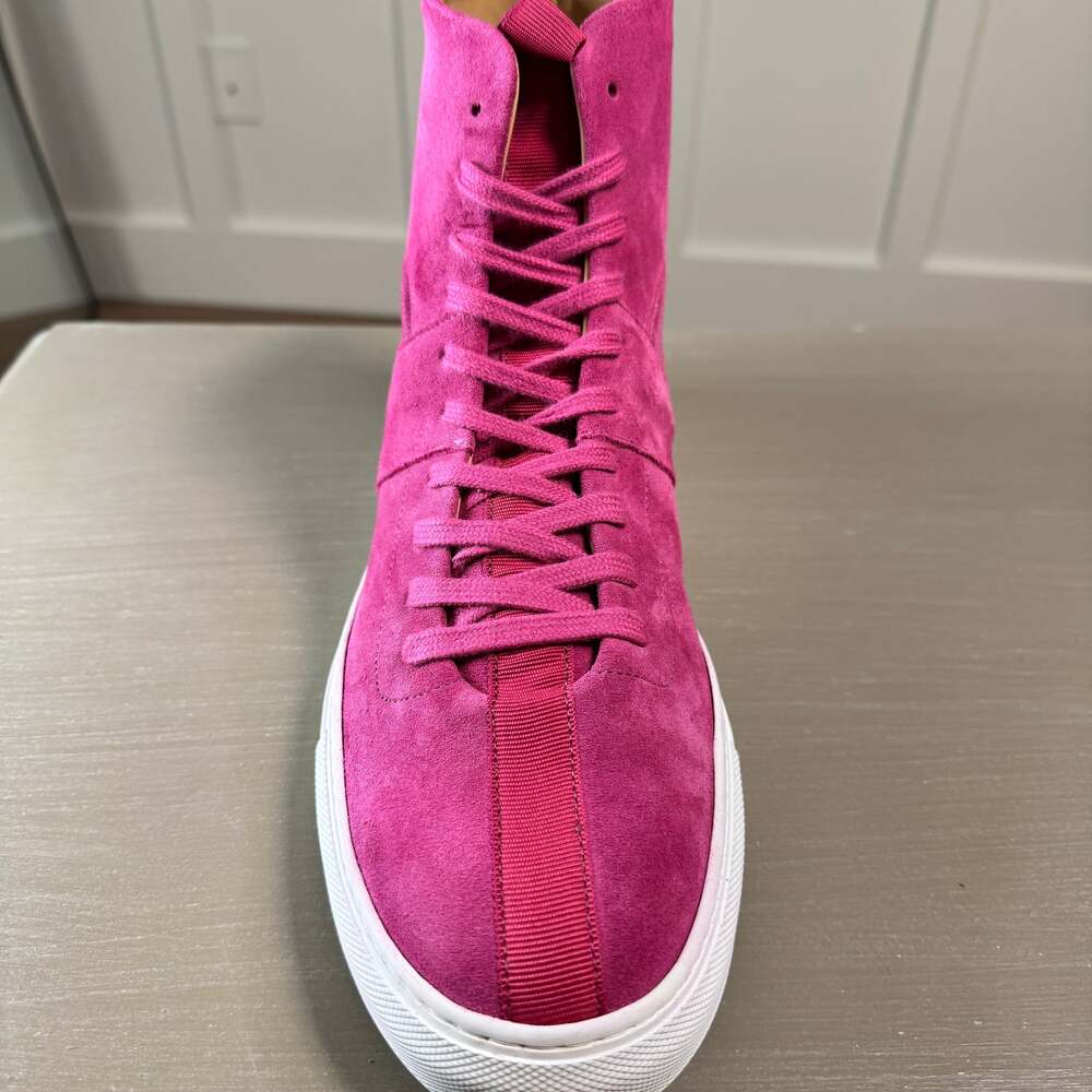 Daniel Patrick Magenta Pink Suede High-Top Sneakers Size 45 (12), NWOT - Picture 8 of 14